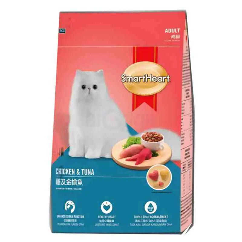 Smart Heart Adult Cat Food Chicken & Tuna 480gm