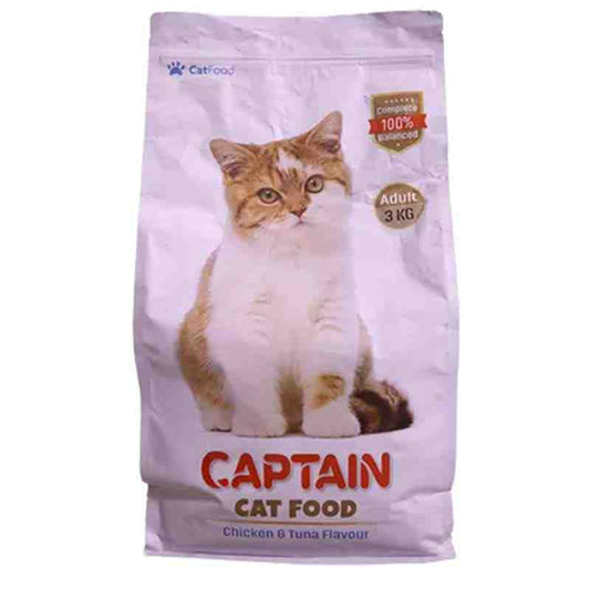 Captain Adult Cat Food Chicken & Tuna 3Kg