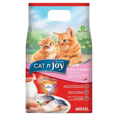 Cat n Joy Cat Food Ocean Fish, Chicken & Milk Flavour For Kitten & Mother - 400g