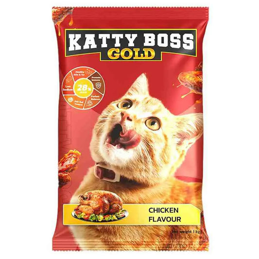 Katty Boss Gold Cat Food Chicken Flavour - 1kg