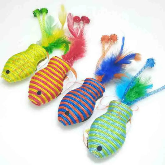 Cat Toy Sisal Rope Fish Design