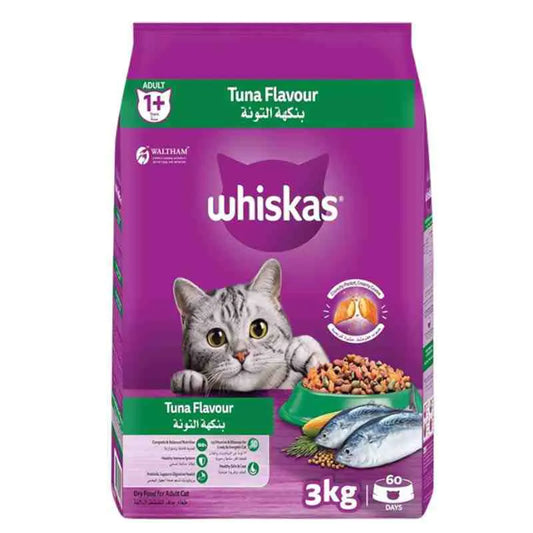 Whiskas  Cat Food Tuna Flavour Adult 1+ Years 3kg