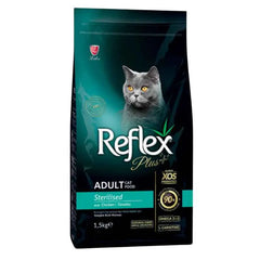 Reflex Plus+ Adult Cat Food Sterilised Chicken Flavour 1.5kg