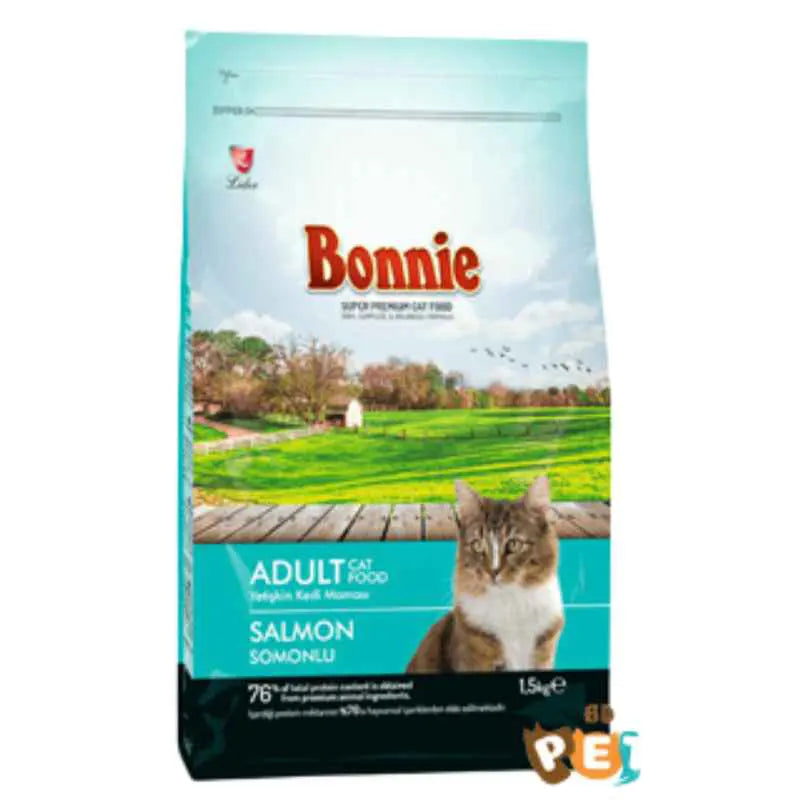 Bonnie Adult Cat Food Salmon Flavour 1.5kg